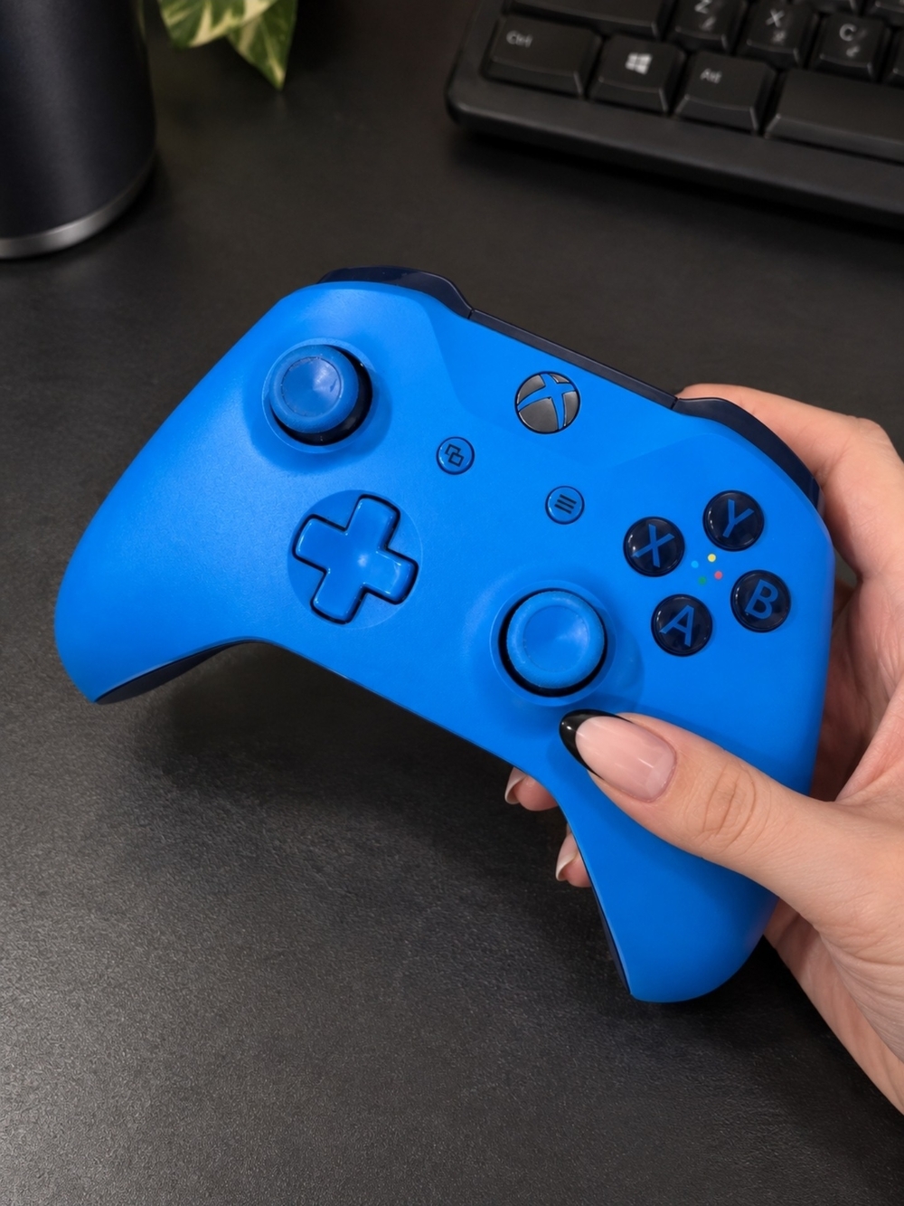 Microsoft Xbox One Wireless Controller Blue Model 1708 OEM Tested excellent!!